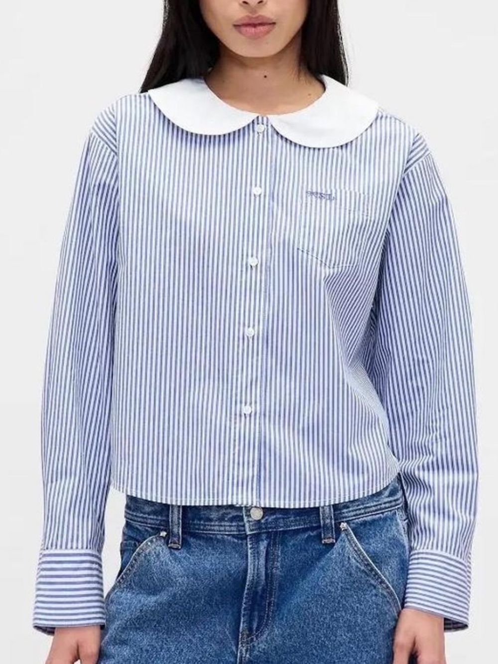 Sandy Liang x Gap Oversized Poplin Button Up